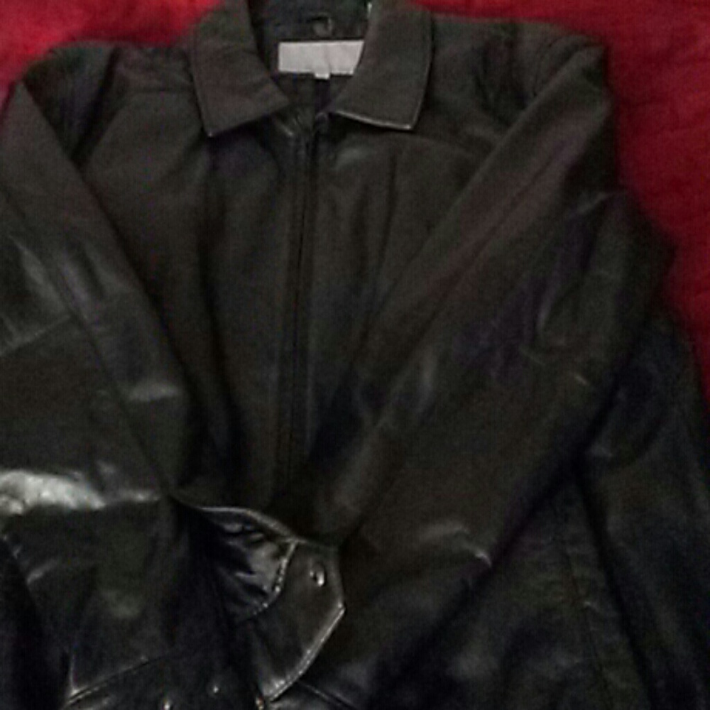 Wilson's black leather jacket